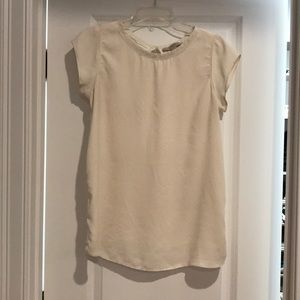 Mixed media white shirt